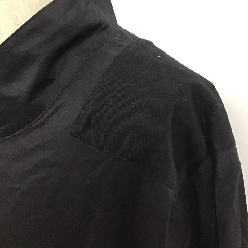 オープニング セレモニー OPENING CEREMONY シャツ、ブラウス 長袖 長袖シャツ カジュアルシャツ ノーカラーシャツ プルオーバー L 無地 黒 / ブラック /  メンズ USED 古着 中古 10111664