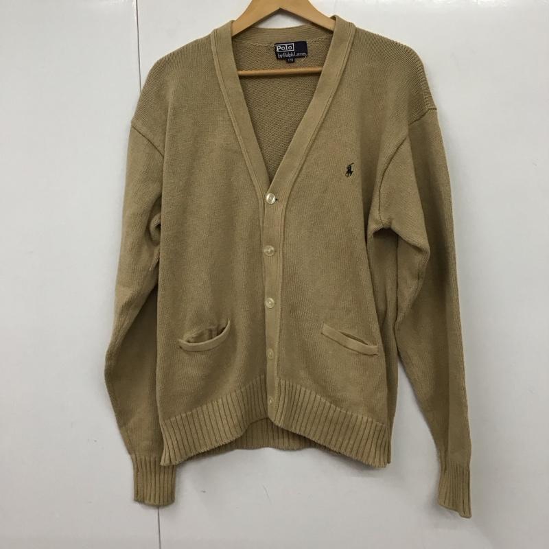ポロバイラルフローレン Polo by RALPH LAUREN ニット、セーター 長袖 長袖カーディガン ニットカーディガン 前開き ロゴ、文字 ベージュ / ベージュ /  ボーイズ USED 古着 中古 10130530
