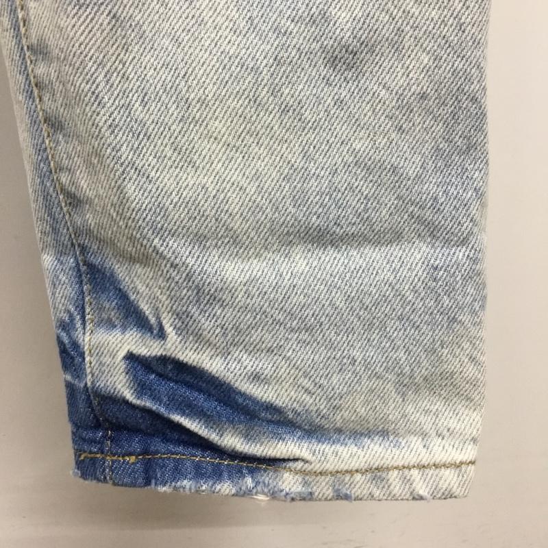 ジーナシス JEANASIS パンツ デニム、ジーンズ JS050064N9 デニムジーンズ スリムパンツ カジュアルパンツ S ダメージ加工 インディゴ / インディゴ /  レディース USED 古着 中古 10110105