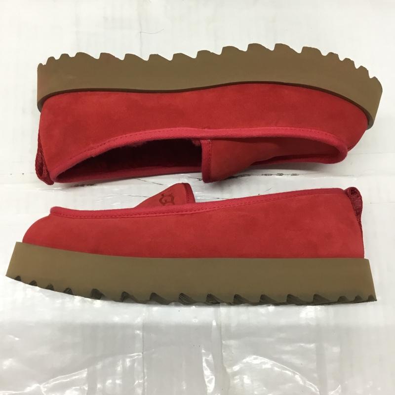 アグ UGG カジュアルシューズ カジュアルシューズ 1121570 スーパー モック スリッパ スリッポン Super Moc Slipper 26cm 26.0cm ロゴ、文字 赤 / レッド /  レディース USED 古着 中古 10119084