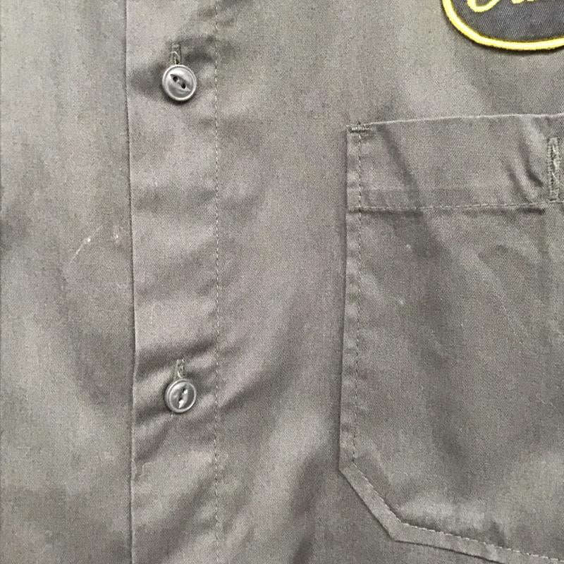 レイジブルー RAGEBLUE シャツ、ブラウス 長袖 長袖シャツ 無地シャツ カラーシャツ ミリタリーシャツ L ロゴ、文字 カーキ / カーキ /  メンズ USED 古着 中古 10130333