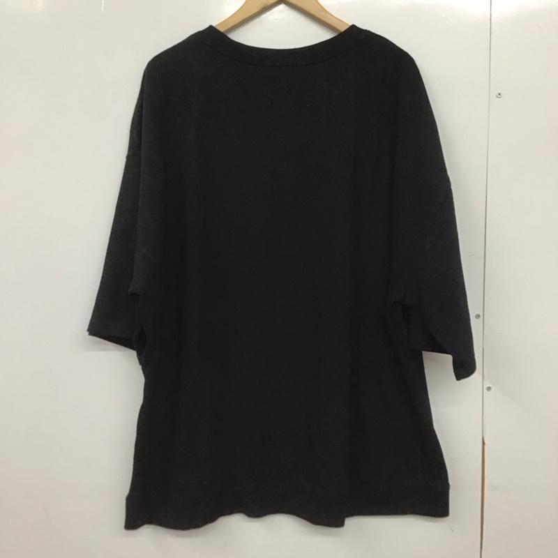 ギャップ GAP トレーナー 半袖 半袖スウェットカットソー クルーネックカットソー プリントカットソー XL ロゴ、文字 黒 / ブラック /  メンズ USED 古着 中古 10149114