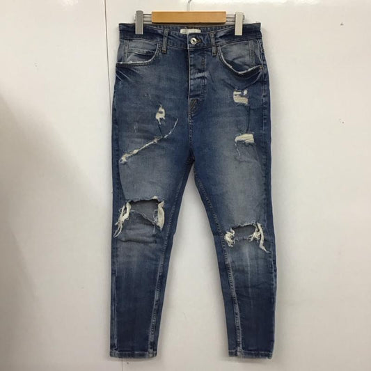 ザラメン ZARA MAN パンツ デニム、ジーンズ デニムパンツ スリムパンツ ストレッチパンツ ジーンズ 38 無地 インディゴ / インディゴ /  メンズ USED 古着 中古 10124648