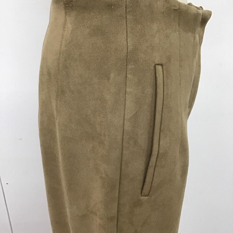 ザラ ZARA パンツ スラックス ハイウエスト フェイクスウェード M 無地 ベージュ / ベージュ /  レディース USED 古着 中古 10108607