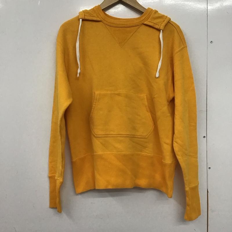 チャンピオン Campion パーカー 長袖 長袖パーカー プルオーバーパーカー スウェット L 無地 黄 / イエロー /  メンズ USED 古着 中古 10147868