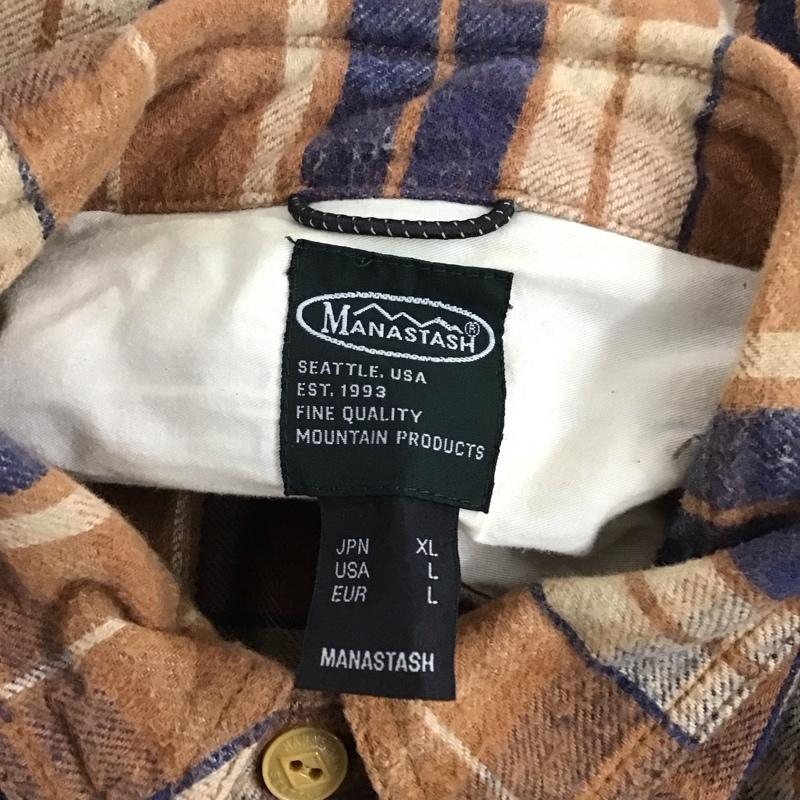 マナスタッシュ MANASTASH シャツ、ブラウス 長袖 XL チェック マルチカラー / マルチカラー /  メンズ USED 古着 中古 10123483