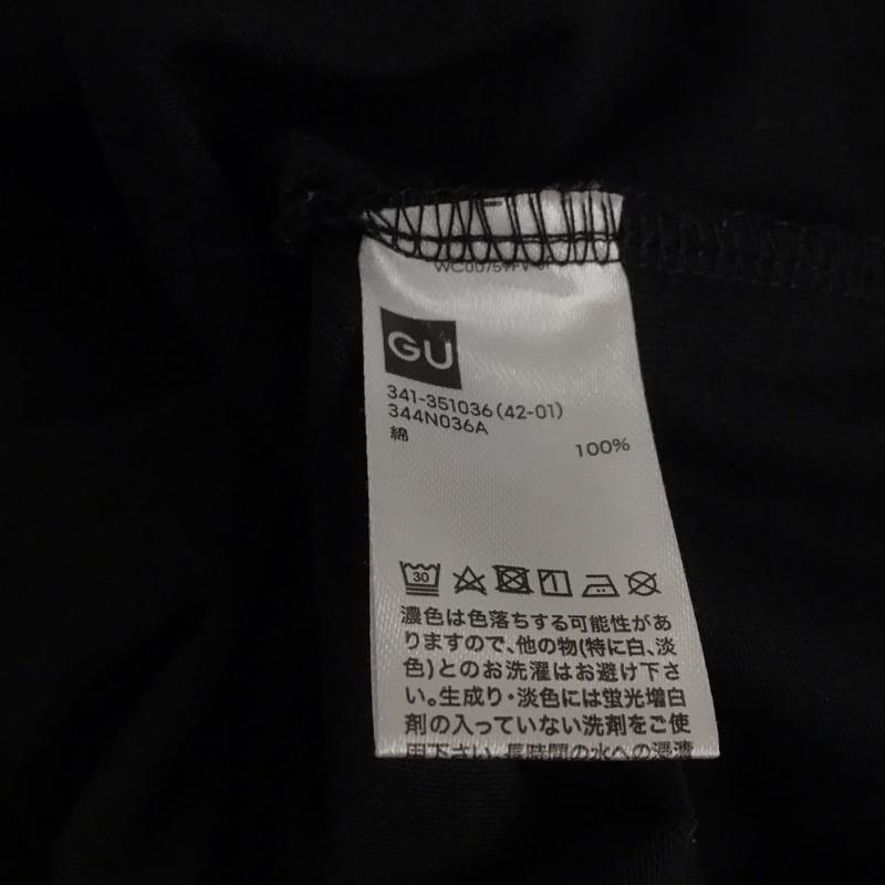 ジーユー GU Tシャツ 半袖 341-351036 グラフィックプリントTシャツ 半袖カットソー S プリント 黒 / ブラック /  メンズ USED 古着 中古 10148830