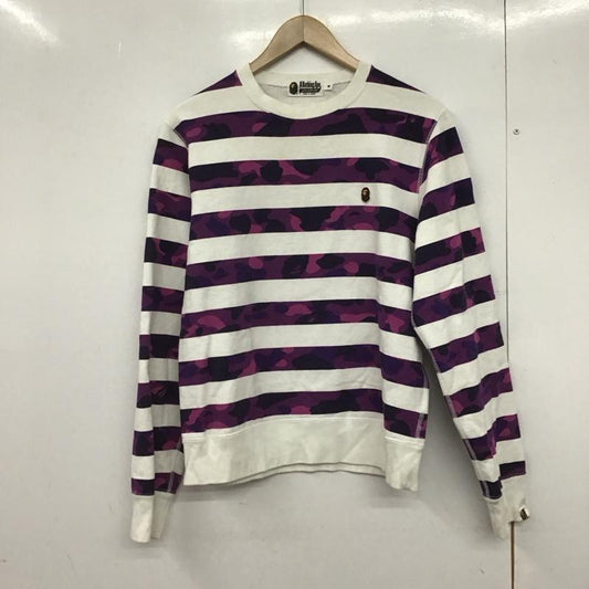 アベイシングエイプ A BATHING APE トレーナー 長袖 長袖トレーナー スウェット クルーネック プルオーバー M プリント マルチカラー / マルチカラー /  メンズ USED 古着 中古 10146825
