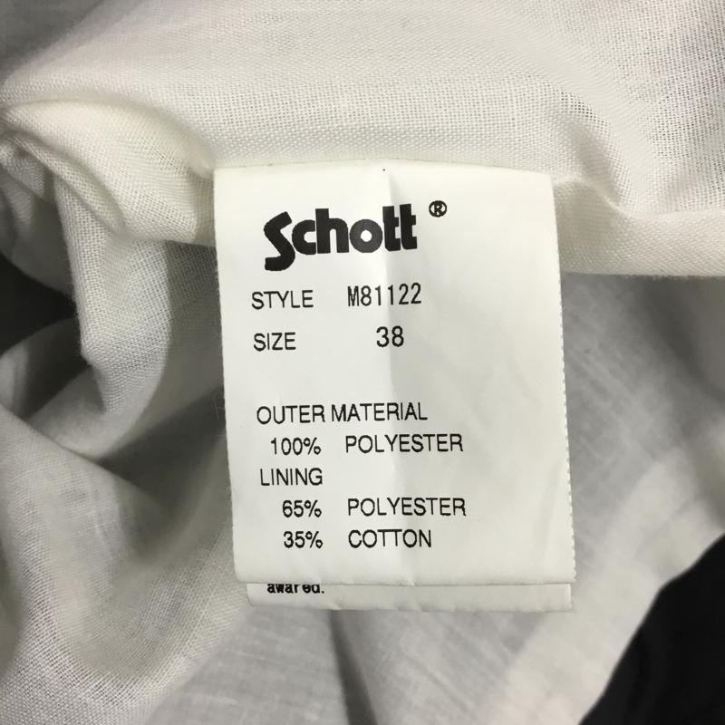 ショット schott ジャケット、上着 ジャケット、ブレザー M81122 バイカータグ ライダース 38 無地 黒 / ブラック /  メンズ USED 古着 中古 10117155