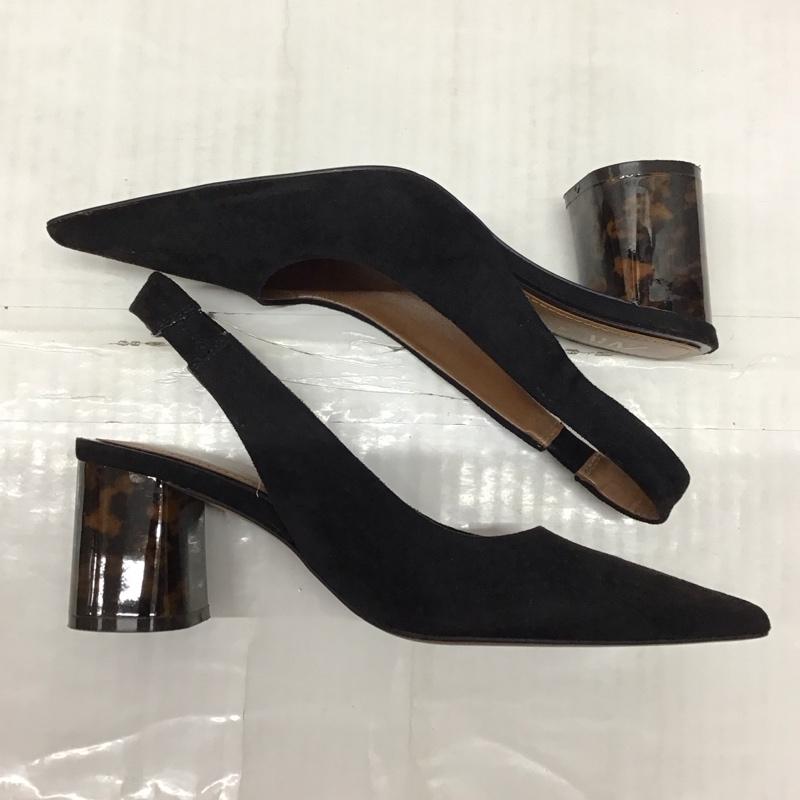 ザラ ZARA パンプス パンプス 6200 001 040 べっ甲ヒール 36 無地 黒 / ブラック /  レディース USED 古着 中古 10118862