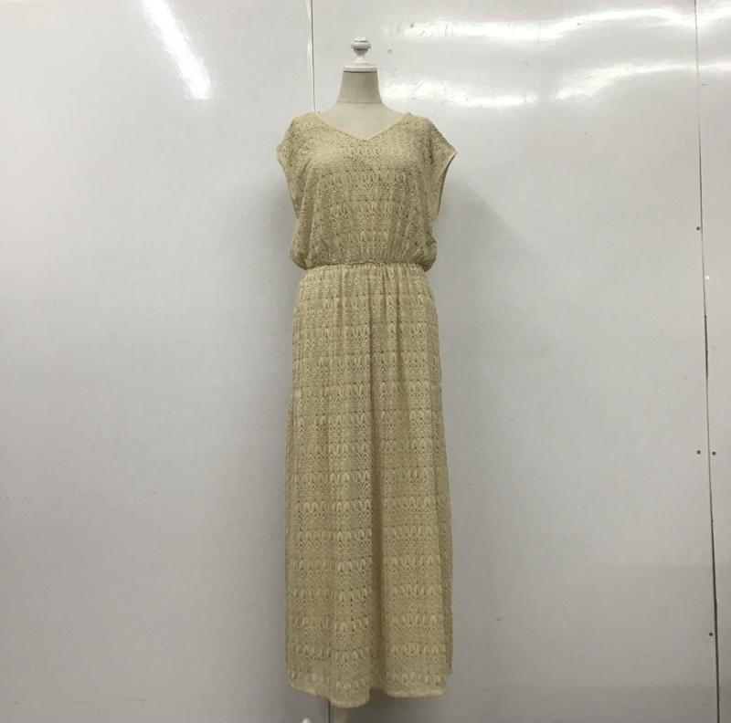 アパートバイローリーズ apart by lowrys ワンピース ロングスカート AP271052YG Vネック FREE 無地 黄 / イエロー /  レディース USED 古着 中古 10108616