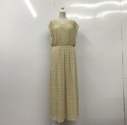 アパートバイローリーズ apart by lowrys ワンピース ロングスカート AP271052YG Vネック FREE 無地 黄 / イエロー /  レディース USED 古着 中古 10108616