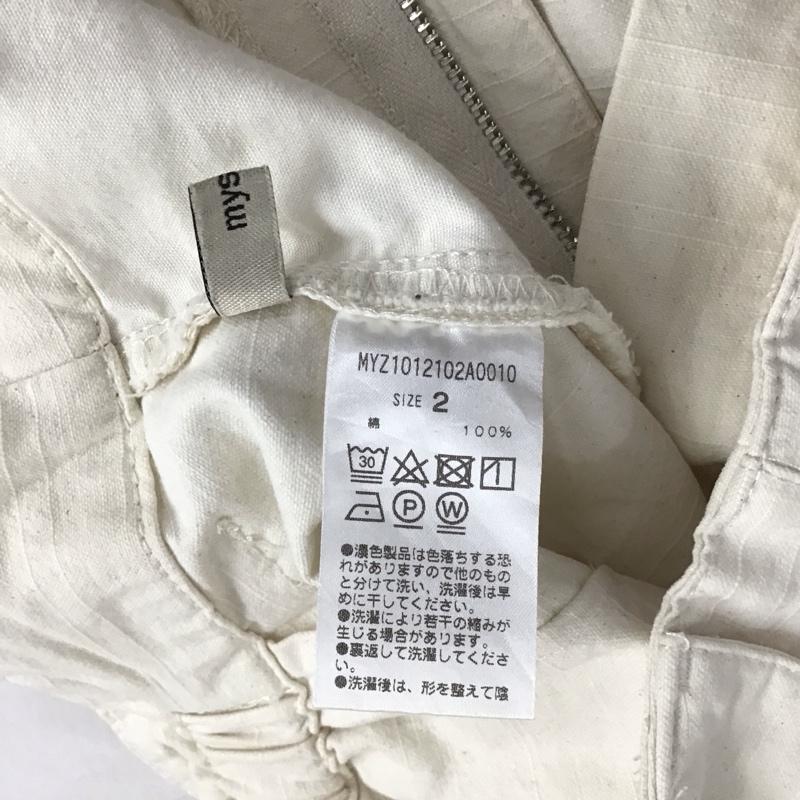 ミスティック mystic パンツ ワークパンツ、ペインターパンツ 2 無地 オフホワイト / オフホワイト /  レディース USED 古着 中古 10144260
