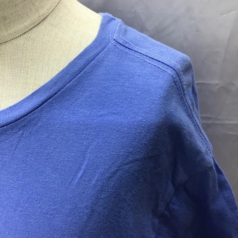 ポロラルフローレン POLO RALPH LAUREN Tシャツ 半袖 半袖カットソー プリントTシャツ クルーネックカットソー XL 無地 青 / ブルー /  レディース USED 古着 中古 10116936