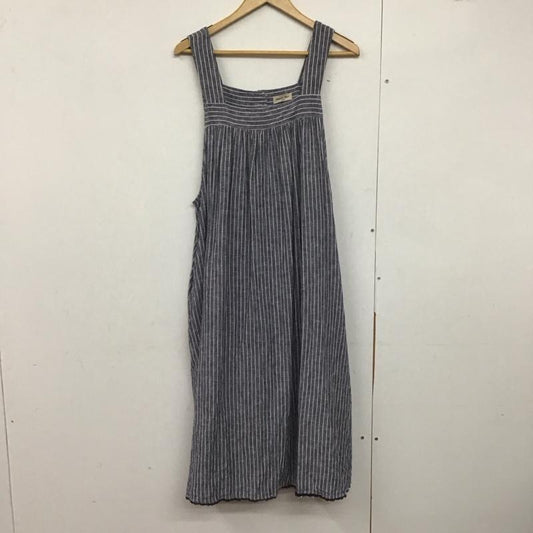 サマンサモスモス Samansa Mos2 ワンピース ロングスカート 1102020 ジャンパースカート M ストライプ 紺 / ネイビー / X 白 / ホワイト /  レディース USED 古着 中古 10142229