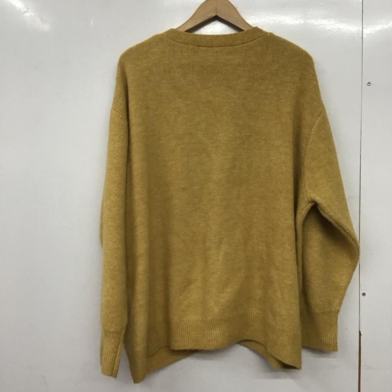 スライ SLY カーディガン 長袖 039gan70-5990 長袖カーディガン 前ボタン ニットカーディガン FREE 無地 黄 / イエロー /  レディース USED 古着 中古 10145162