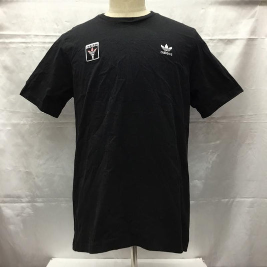 アディダス adidas Tシャツ 半袖 gk5906 Tシャツ 半袖カットソー クルーネックカットソー スポーツウェア ロゴ、文字 黒 / ブラック /  メンズ USED 古着 中古 10106499