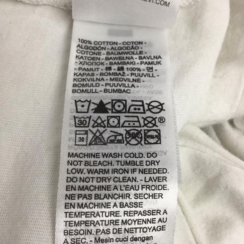 リーバイス Levi s Tシャツ 半袖 半袖カットソー プリントTシャツ クルーネックカットソー M プリント 白 / ホワイト /  メンズ USED 古着 中古 10150262