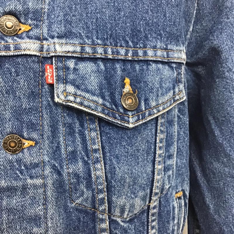 リーバイス Levi s ジャケット、上着 ジャンパー、ブルゾン デニムジャケット Gジャン 90s USA製 38 無地 インディゴ / インディゴ /  メンズ USED 古着 中古 10105676