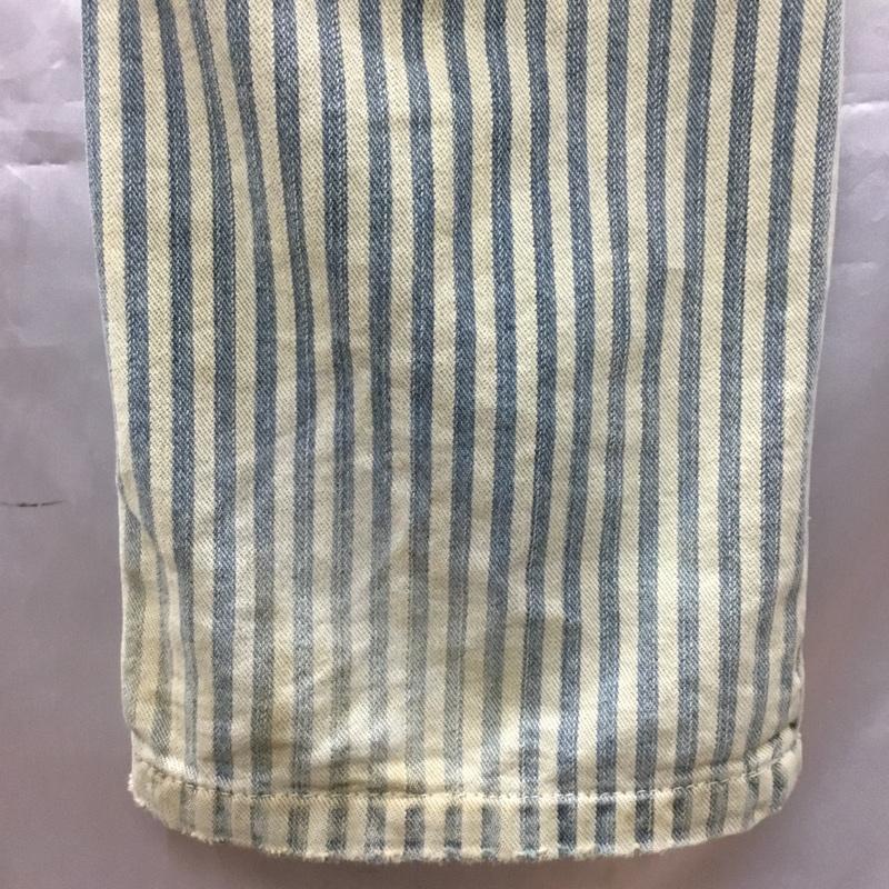 ディーゼル DIESEL パンツ デニム、ジーンズ スリムパンツ カジュアルパンツ ストライプパンツ デニムジーンズ 26インチ ストライプ 白 / ホワイト / X 水色 / ライトブルー /  メンズ USED 古着 中古 10117530