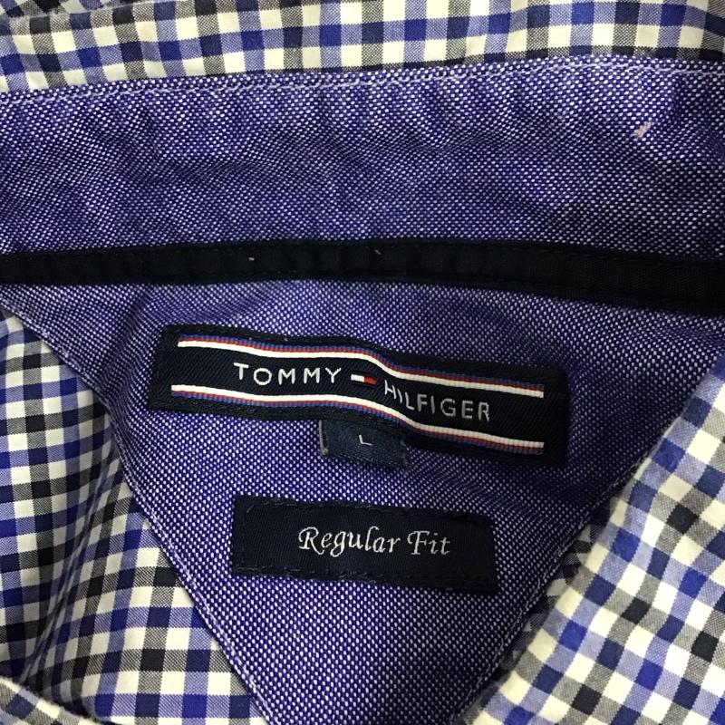 トミーヒルフィガー TOMMY HILFIGER シャツ、ブラウス 長袖 長袖シャツ カラーシャツ 長袖カットソー チェックシャツ L チェック マルチカラー / マルチカラー /  メンズ USED 古着 中古 10123941