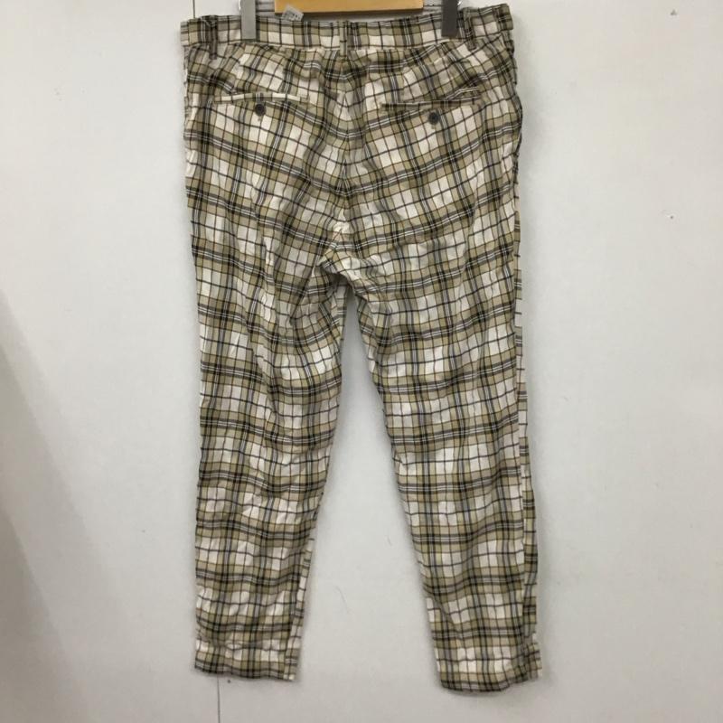 ザラ ZARA パンツ スラックス 5899 402 251 チェック 白 / ホワイト / X ベージュ / ベージュ / X 黒 / ブラック /  メンズ USED 古着 中古 10113674