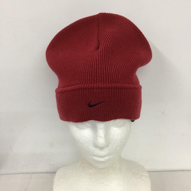 ナイキ NIKE 帽子 ニット帽 90年代 ロゴ、文字 赤 / レッド /  メンズ USED 古着 中古 10131072
