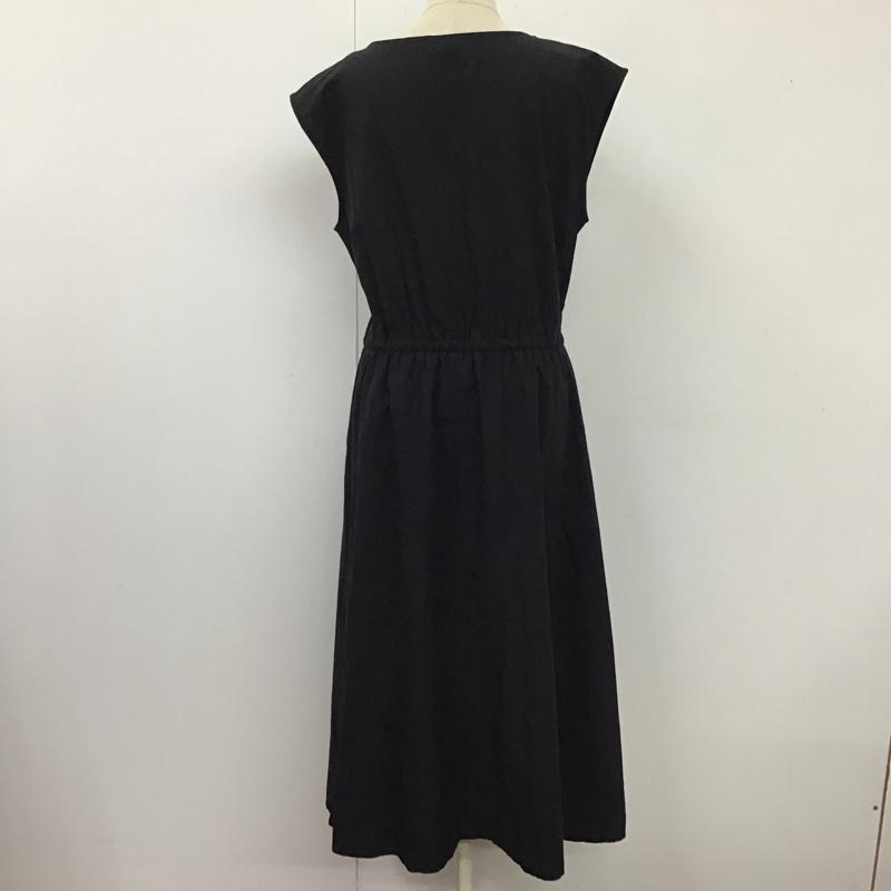 ジュノア JUNOAH ワンピース ロングスカート ノースリーブ ドロスト M 無地 黒 / ブラック /  レディース USED 古着 中古 10115489