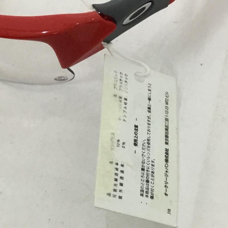 オークリー OAKLEY めがね・サングラス サングラス OO9009-06 FLAK JACKET ロゴ、文字 赤 / レッド / X 灰 / グレー /  メンズ USED 古着 中古 10129364