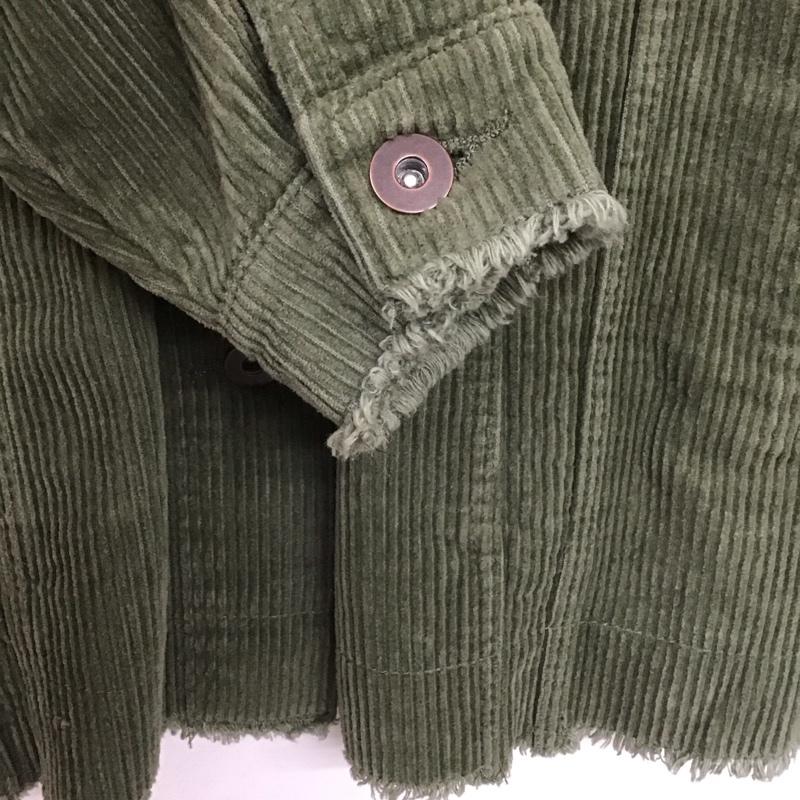 ザラ ZARA ジャケット、上着 ジャケット、ブレザー コーデュロイ S 無地 緑 / グリーン /  レディース USED 古着 中古 10139505