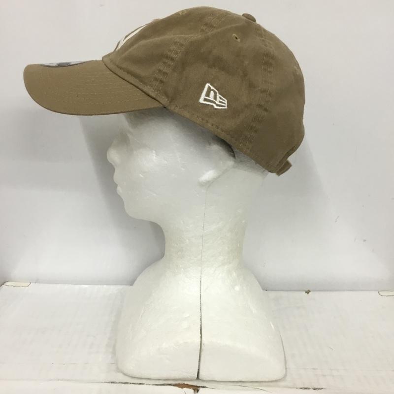 ニューエラ NEW ERA 帽子 キャップ ニューヨーク ヤンキース NY MLB ロゴ、文字 ベージュ / ベージュ /  メンズ USED 古着 中古 10124187