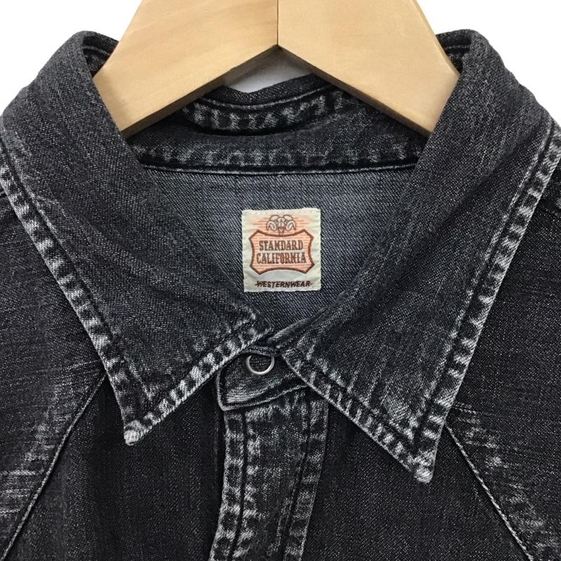 スタンダード カリフォルニア STANDARD CALIFORNIA シャツ、ブラウス 長袖 長袖シャツ 無地シャツ カラーシャツ M 無地 黒 / ブラック /  メンズ USED 古着 中古 10130655