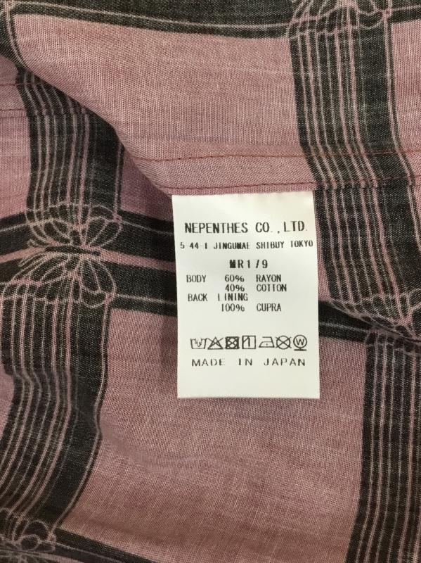 ニードルス Needles シャツ、ブラウス 長袖 Needles Classic shirt MR179 M 総柄 マゼンタ / マゼンタ / X 黒 / ブラック /  メンズ USED 古着 中古 10127167