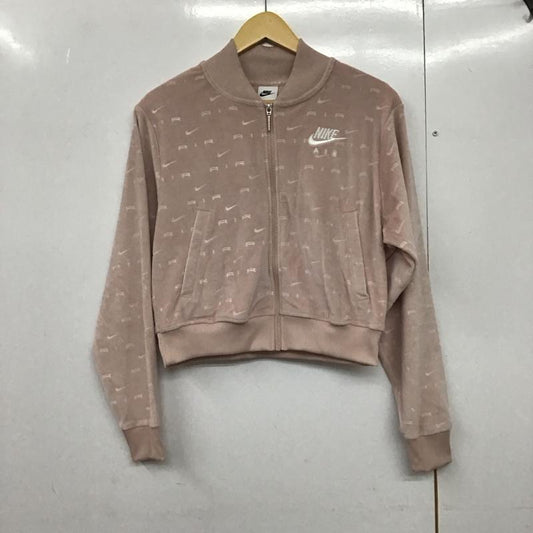 ナイキ NIKE ジャケット、上着 ジャンパー、ブルゾン DD5450-601 ベロア M ロゴ、文字 桃 / ピンク /  レディース USED 古着 中古 10140652