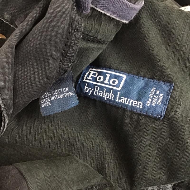 ポロラルフローレン POLO RALPH LAUREN パンツ ワークパンツ、ペインターパンツ ミリタリーパンツ ワイドパンツ カジュアルパンツ ストレートパンツ 32インチ 無地 黒 / ブラック /  メンズ USED 古着 中古 10119127