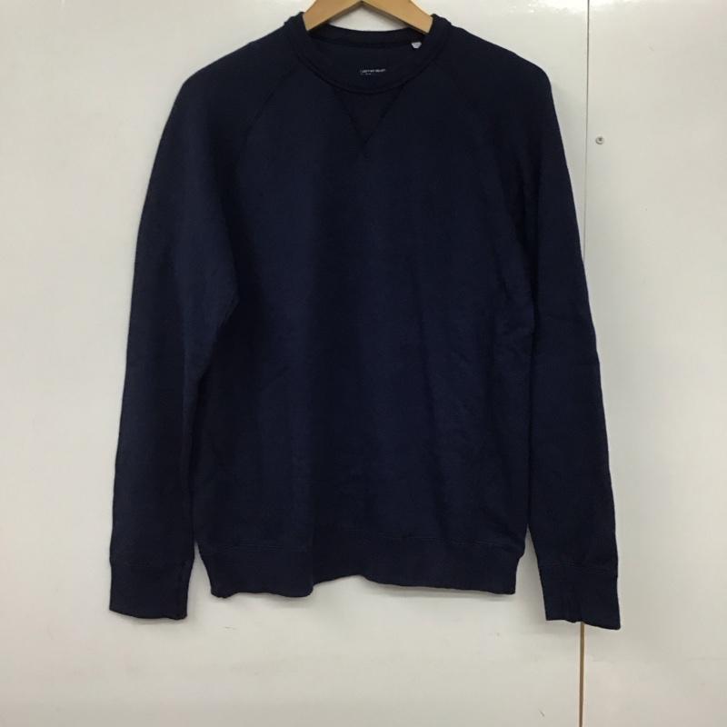 ハリウッドランチマーケット H.R MARKET トレーナー 長袖 長袖トレーナー スウェット クルーネック プルオーバー 1 無地 紺 / ネイビー /  メンズ USED 古着 中古 10141796