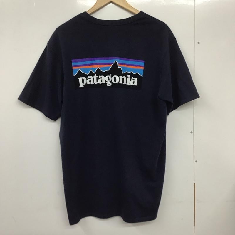 パタゴニア patagonia Tシャツ 半袖 38512sp20 ResponsibiliTee 半袖カットソー クルーネックカットソー M ロゴ、文字 紺 / ネイビー /  メンズ USED 古着 中古 10132304