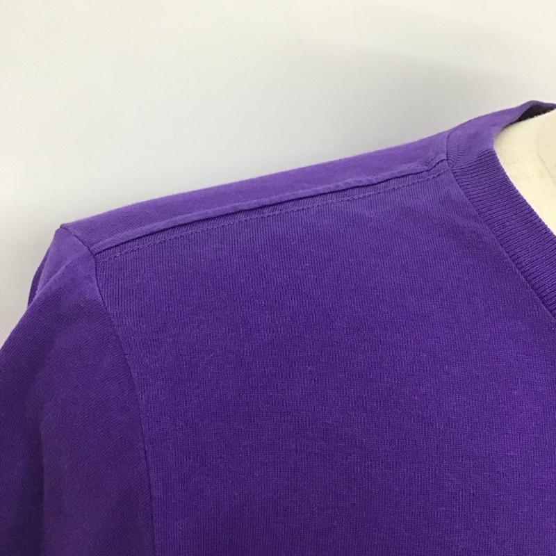 ポロラルフローレン POLO RALPH LAUREN カットソー 長袖 長袖カットソー プリントカットソー クルーネック L ロゴ、文字 紫 / パープル /  メンズ USED 古着 中古 10126220