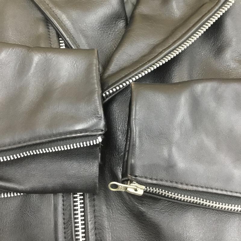 ヴァンソン VANSON ジャケット、上着 ライダース ダブル ライダース ジャケット USA製 34 黒 / ブラック /  メンズ USED 古着 中古 10105909