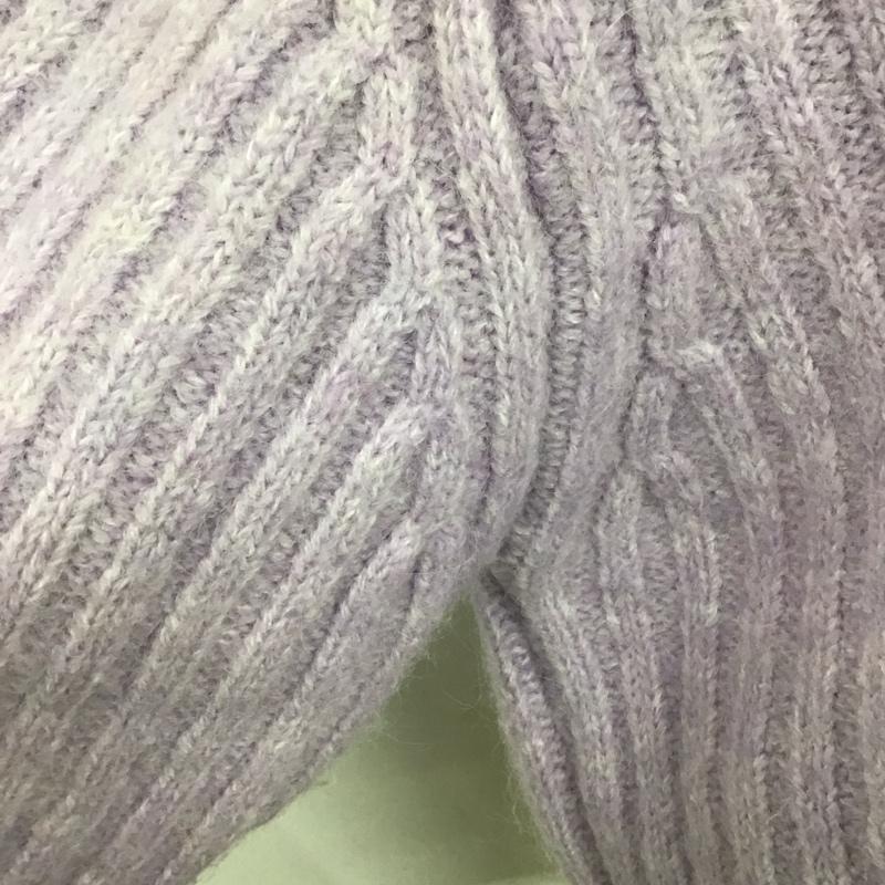 ザラ ZARA ニット、セーター 長袖 9598 161 612 Vネック M 無地 紫 / パープル /  レディース USED 古着 中古 10119618