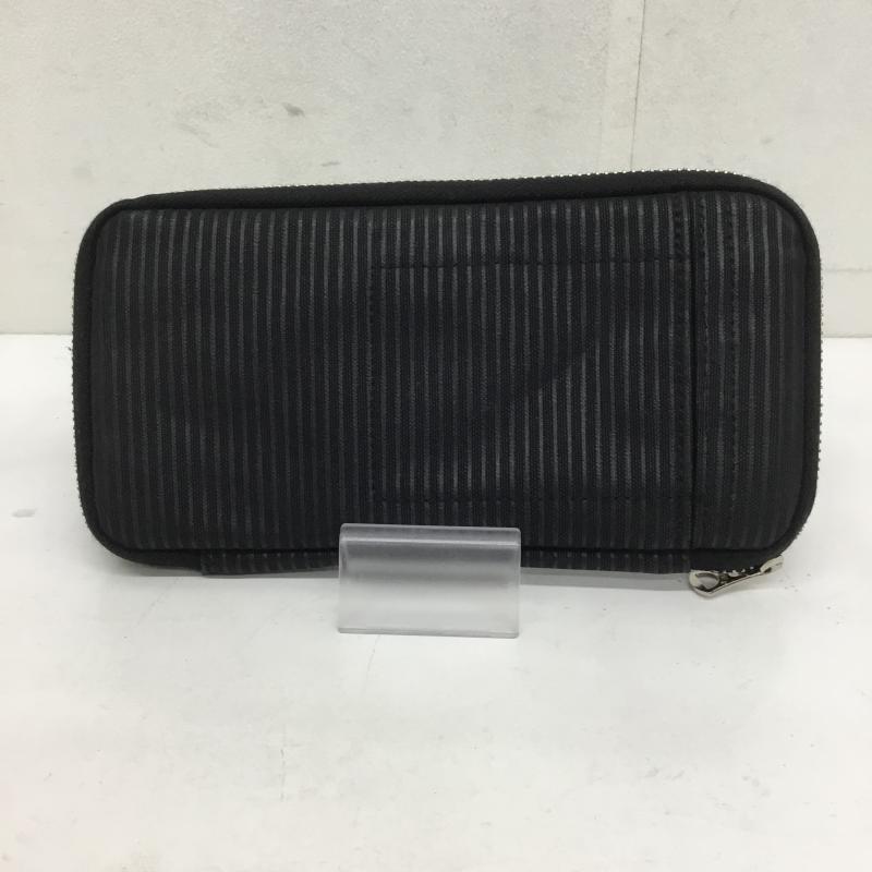 ポーター PORTER 財布 長財布 PORTER DRAWING WALLET 650-09780 ストライプ 黒 / ブラック /  メンズ USED 古着 中古 10129677