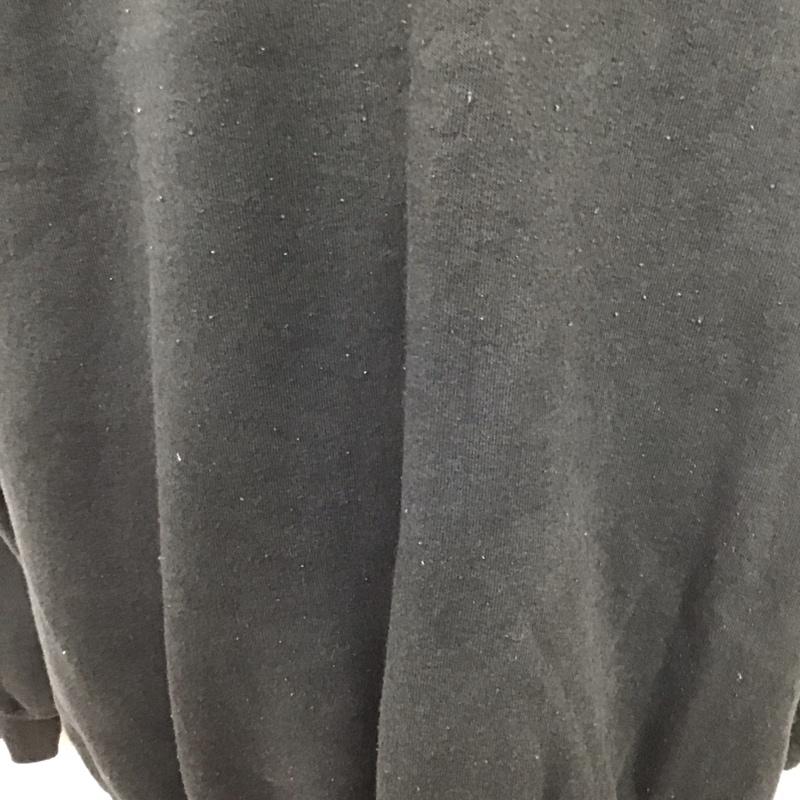 古着 USED トレーナー 長袖 長袖トレーナー スウェット クルーネック リブスウェットカットソー XXL プリント 黒 / ブラック /  メンズ USED 古着 中古 10124100