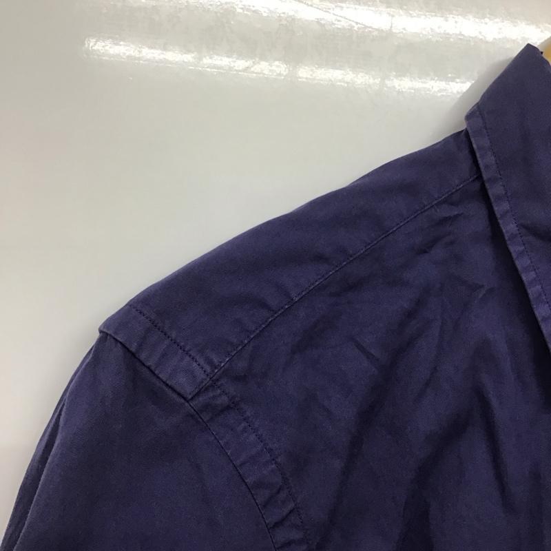 ラルフローレン RALPHLAUREN シャツ、ブラウス 半袖 リメイク S 無地 紺 / ネイビー /  レディース USED 古着 中古 10144552