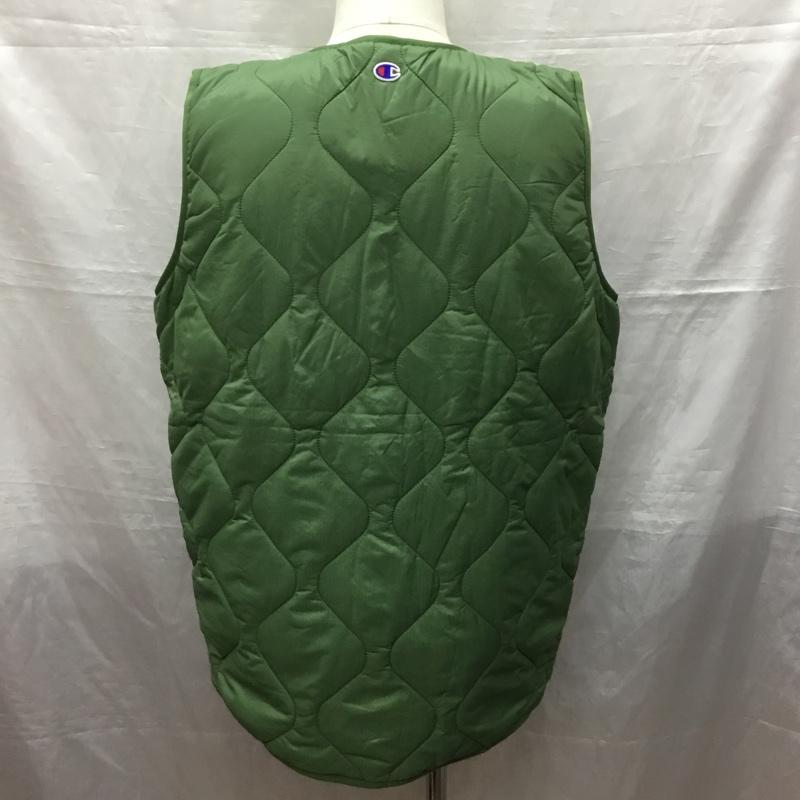 チャンピオン Champion ベスト ベスト C3-U603 WAVE QUILTING VEST キルティングベスト タグ付き XL 無地 カーキ / カーキ /  メンズ USED 古着 中古 10121234