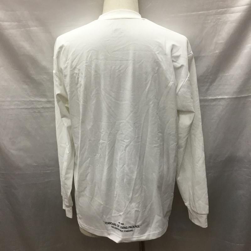 ザノースフェイス THE NORTH FACE Tシャツ 長袖 nt32331r スタンダード限定Tシャツ ロンT プリントTシャツ 直営店限定 M ロゴ、文字 白 / ホワイト /  メンズ USED 古着 中古 10120486