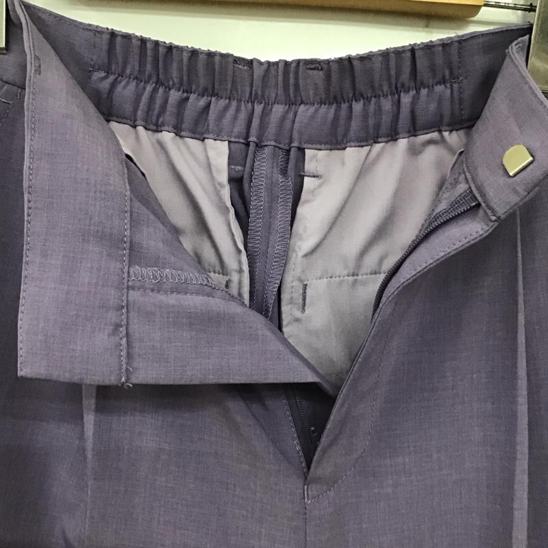 ローリーズファーム LOWRYS FARM パンツ スラックス LF520044AD ワイドパンツ タックパンツ L 無地 紫 / パープル /  レディース USED 古着 中古 10139165
