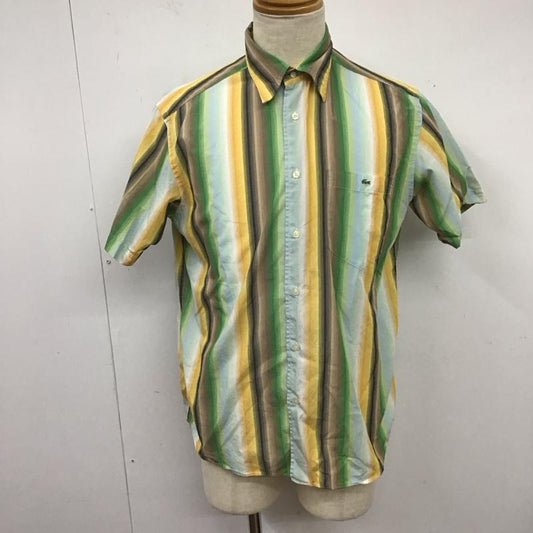 ラコステ LACOSTE シャツ、ブラウス 半袖 半袖シャツ ストライプシャツ ポケットシャツ 3 ストライプ マルチカラー / マルチカラー /  メンズ USED 古着 中古 10125763