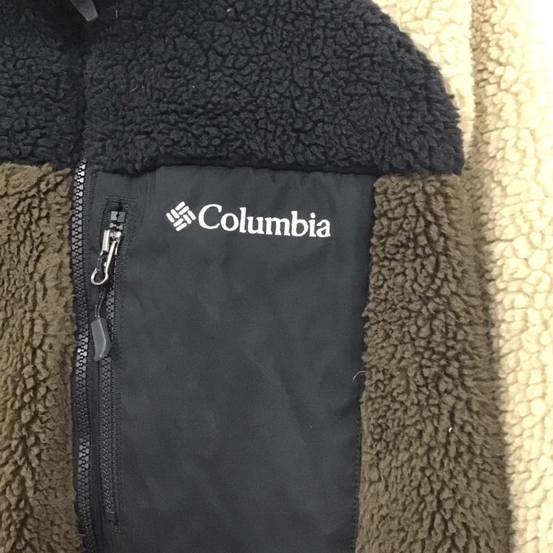 コロンビア Columbia ジャケット、上着 ジャケット、ブレザー 224 ae0918 ペックマンボウルII ジャケット ジップアップフリースジャケット XL ロゴ、文字 黒 / ブラック / X ベージュ / ベージュ / X 茶 / ブラウン /  メンズ USED 古着 中古 10138434