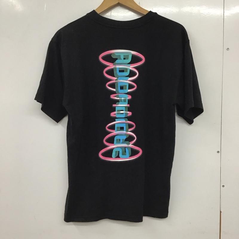 アディダス adidas Tシャツ 半袖 FM1454 L ロゴ、文字 X プリント 黒 / ブラック /  メンズ USED 古着 中古 10134818