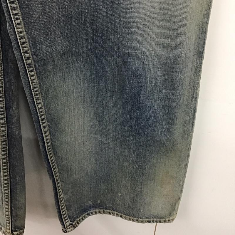 アンセルム ANCELLM パンツ デニム、ジーンズ anc-pt78 AGINGSTRAIGHT5PDENIMPANTS ボトム 3 ダメージ加工 インディゴ / インディゴ /  メンズ USED 古着 中古 10143453